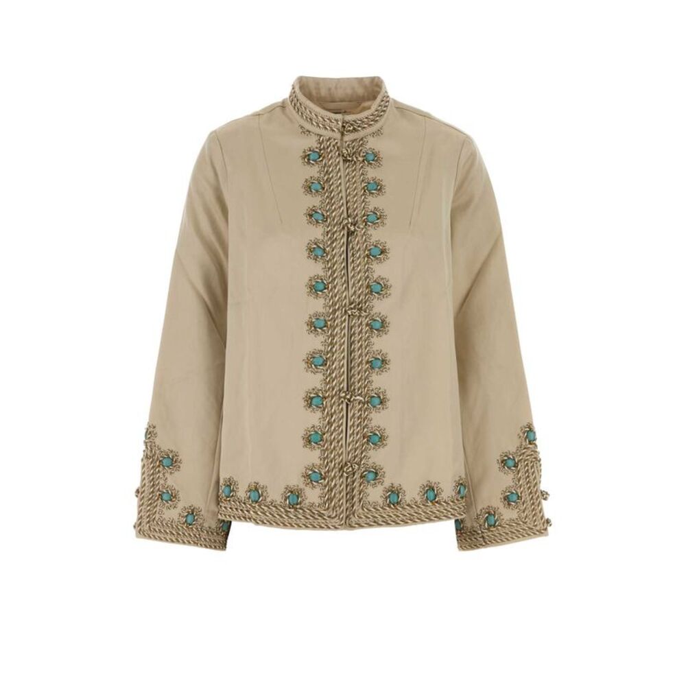 Bode Women Sand Satin Jacket